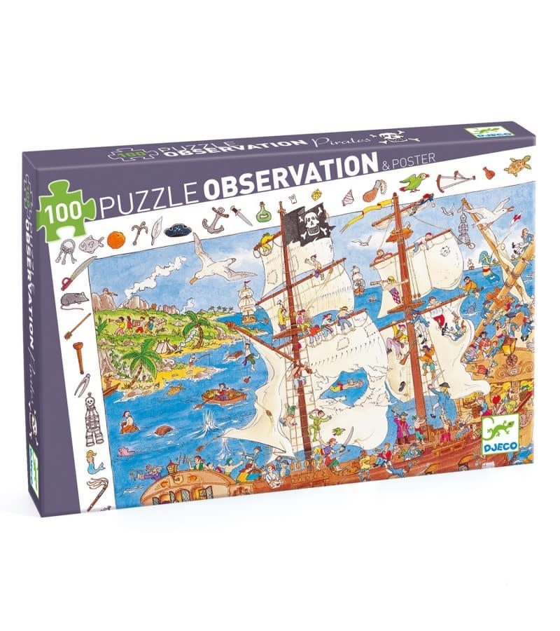 Djeco Djeco 100 - Puzzle Observation : Pirates