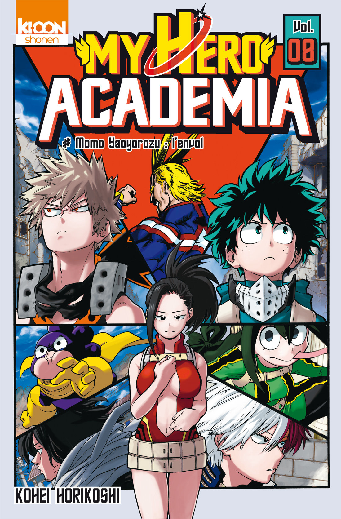 Ki-oon Manga - My Hero Academia Tome 08 : Momo Yaoyorozu : l'envol