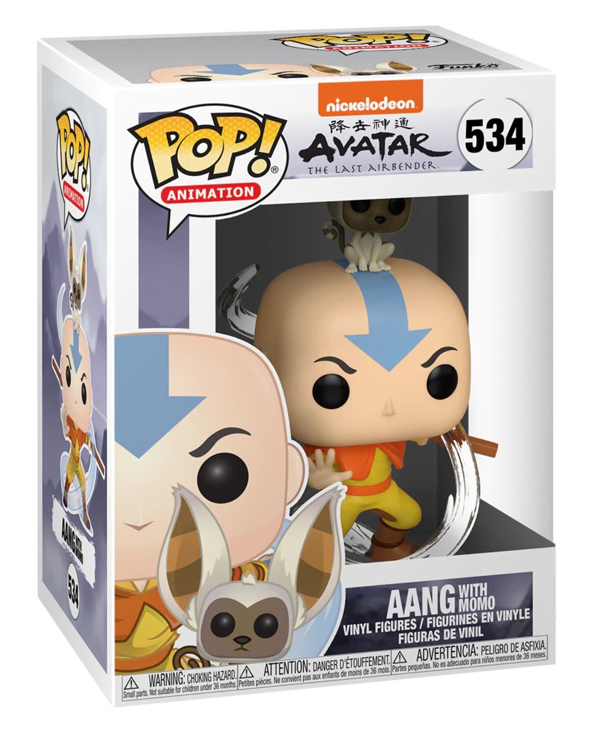 Funko Funko Pop! Avatar : The Last Airbender 534 - Aang with Momo