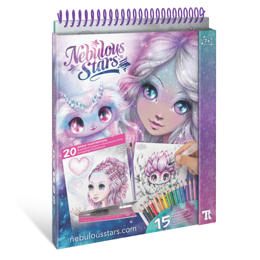 Nebulous Stars - Livre à colorier à l’aquarelle - Maitre des Jeux
