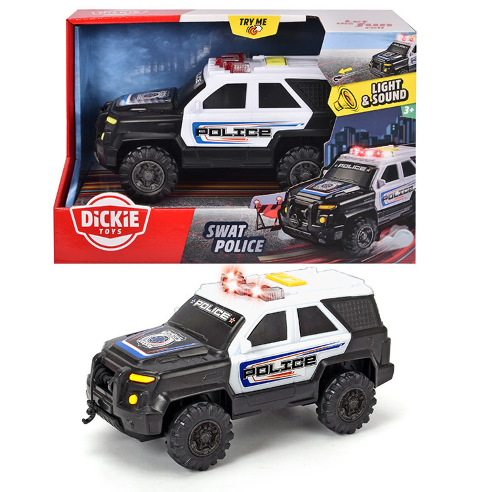 Dickie Toys City Heroes - Camion de police SWAT Sons et lumières 18 cm