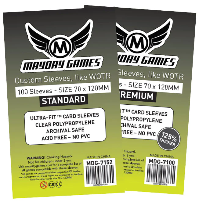 Mayday Games Mayday Sleeves 70x120mm