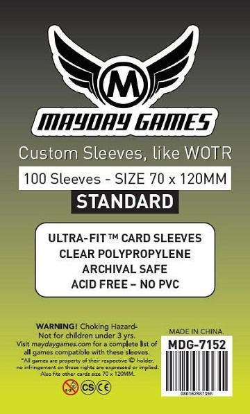 Mayday Games Mayday Sleeves 70x120mm