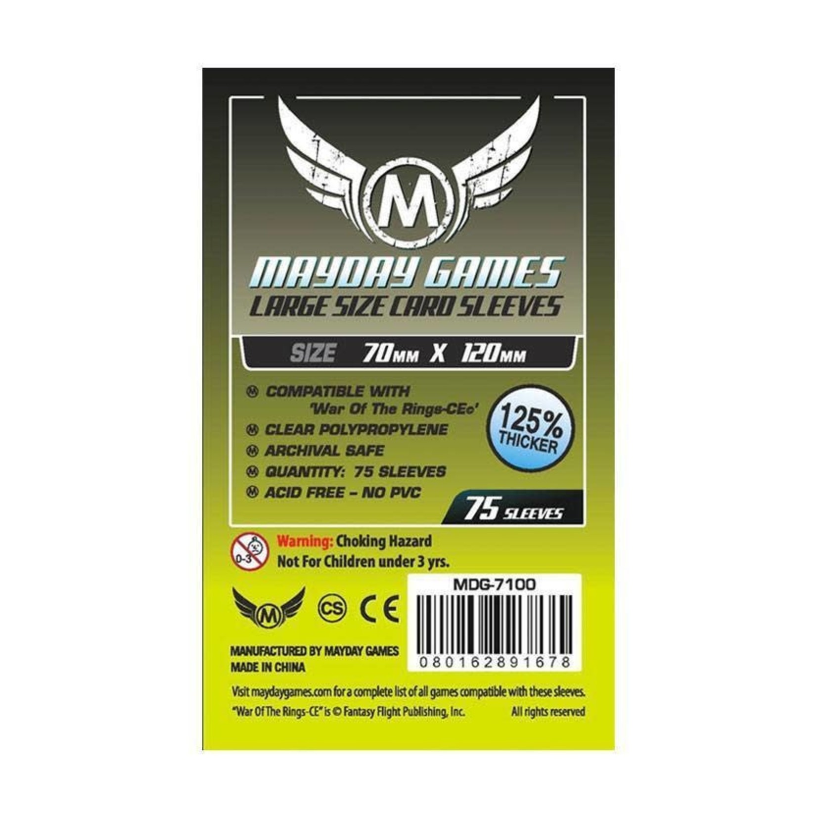 Mayday Games Mayday Sleeves 70x120mm