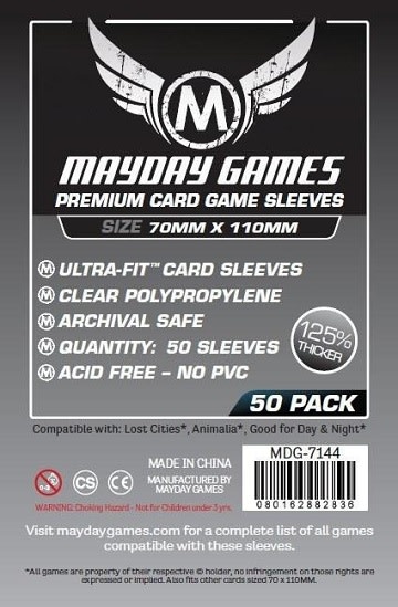 Mayday Games Mayday Sleeves 70x110mm