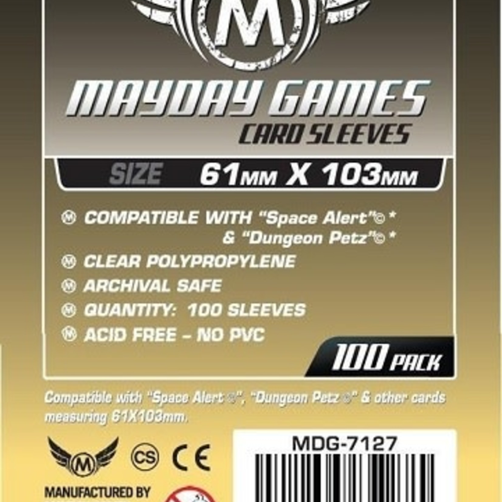 Mayday Games Mayday Sleeves 61x103mm