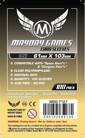 Mayday Games Mayday Sleeves 61x103mm