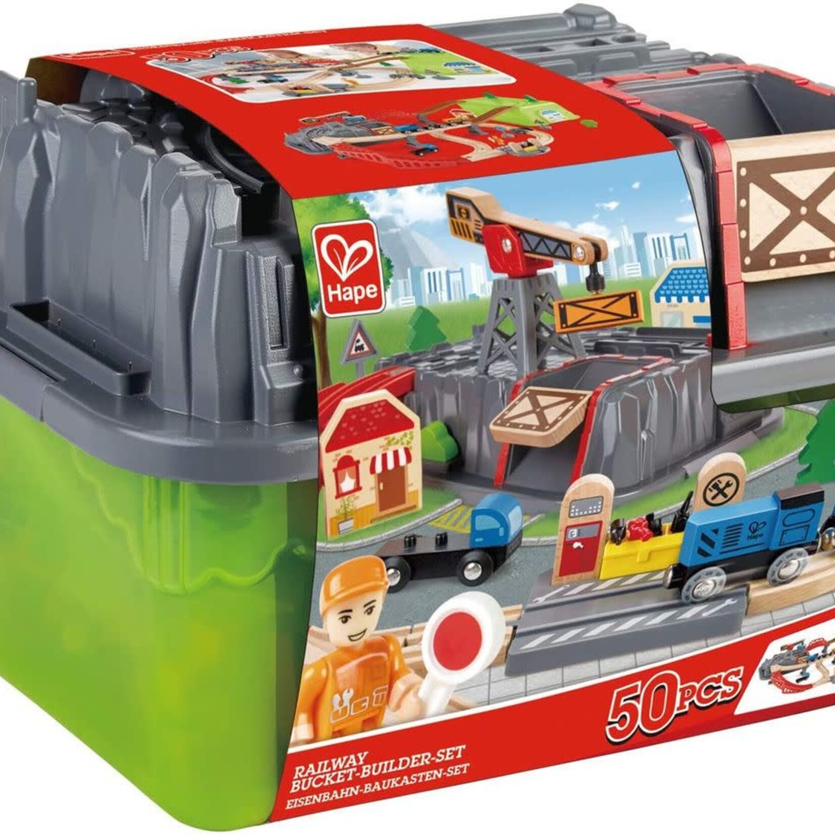 Hape Hape - Railway Bucket - Builder Set