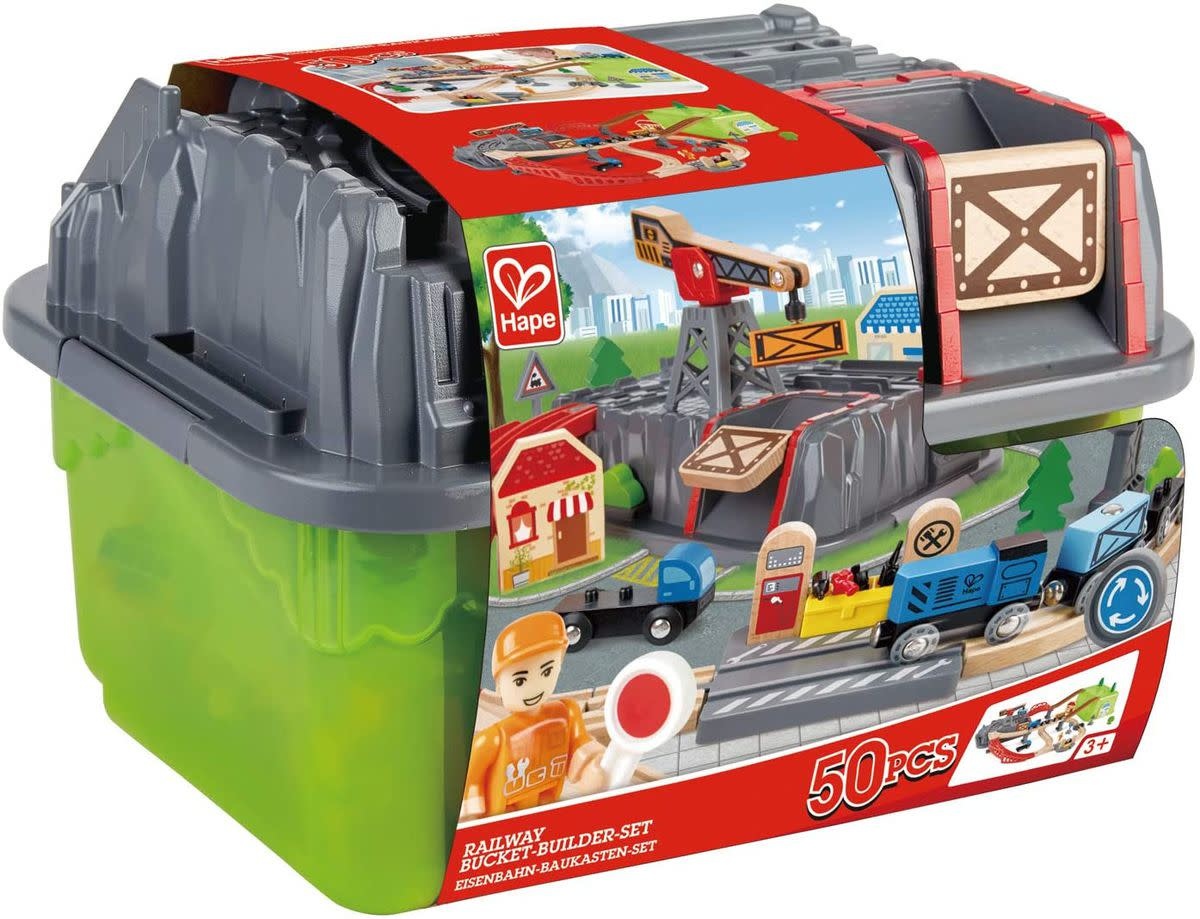 Hape Hape - Railway Bucket - Builder Set
