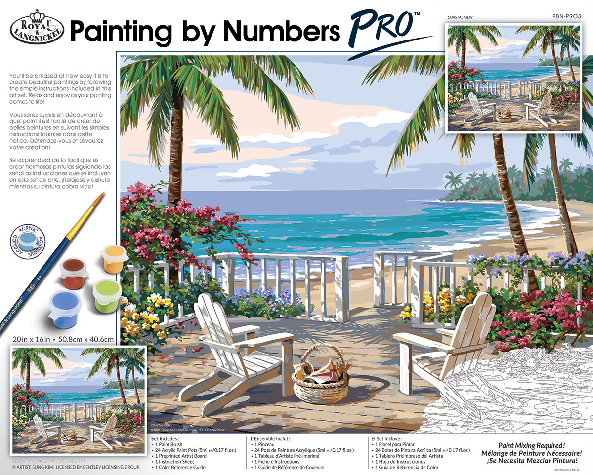 Royal & Langnickel Royal & Langnickel - Painting by Numbers Pro : Coastal View