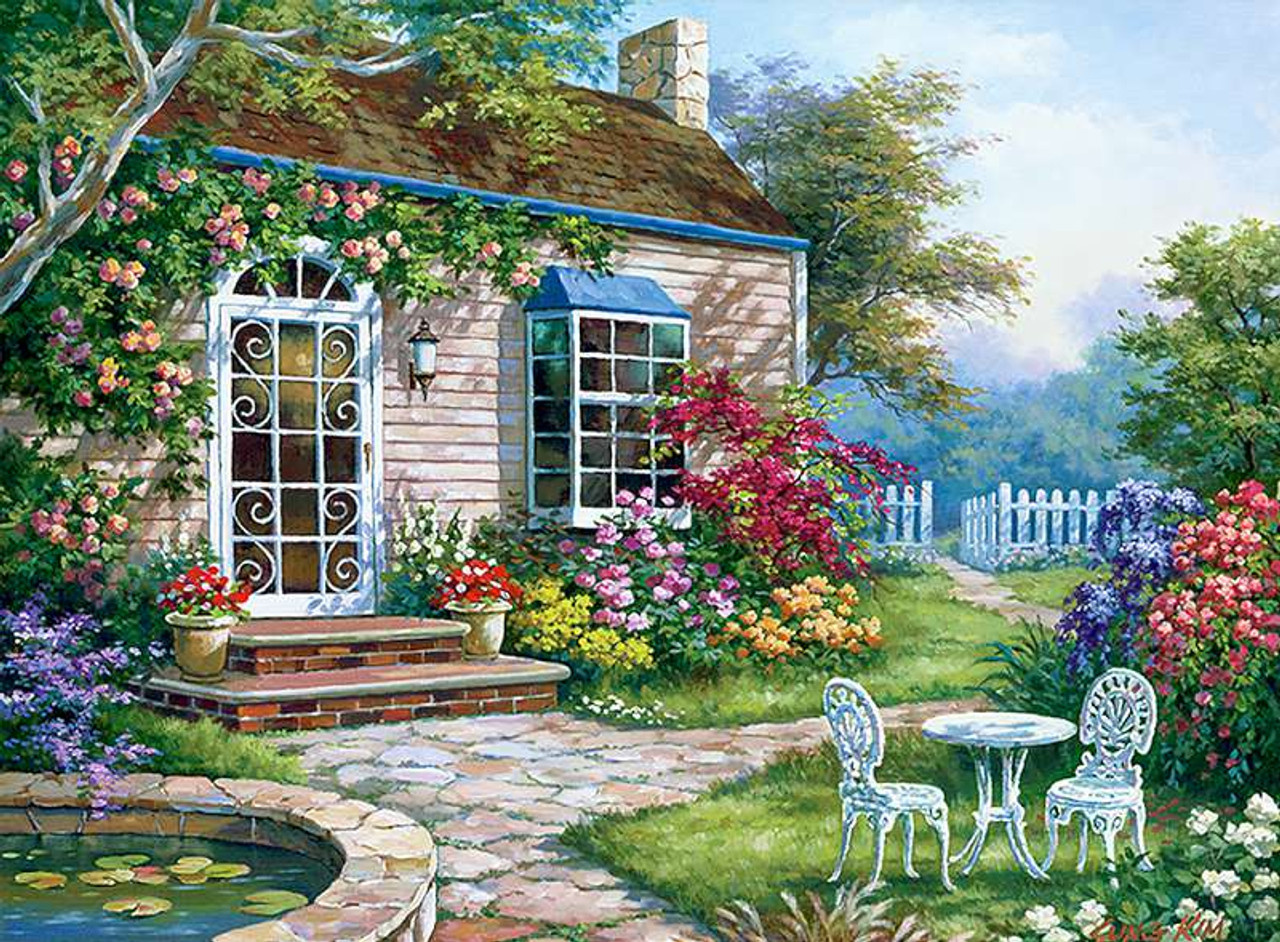 Royal & Langnickel Royal & Langnickel - Painting by Numbers Adult Large : Terasse Printanière