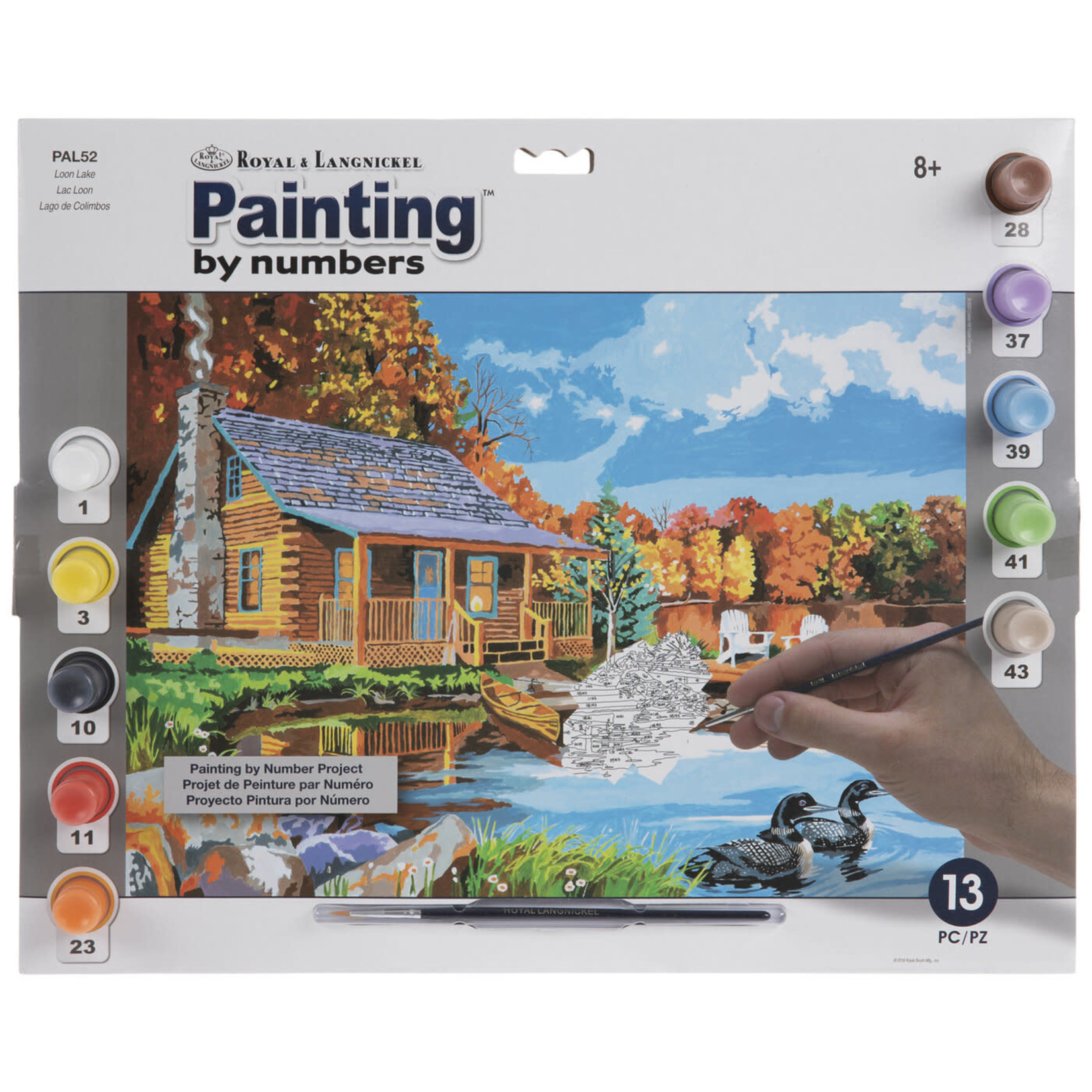 Royal & Langnickel Royal & Langnickel - Painting by Numbers Adult Large : Lac Loon