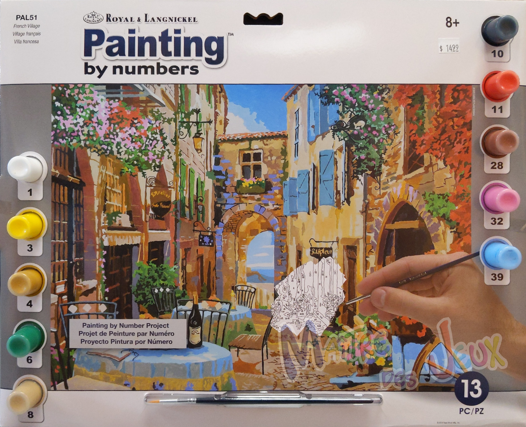 Royal & Langnickel Royal & Langnickel - Painting by Numbers Adult Large : Village français
