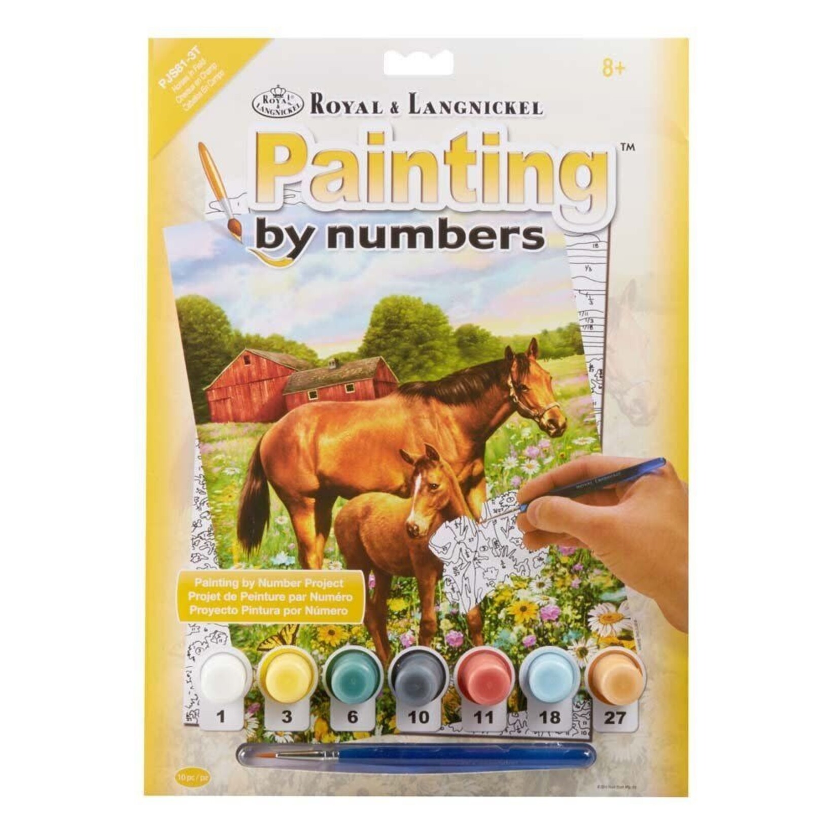 Royal & Langnickel Royal & Langnickel – Painting by Numbers Junior Small - Chevaux en champ