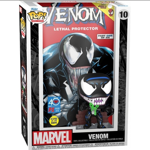 Funko Funko Pop! Comic Covers 10 - Marvel Venom 40 ans Diamond Comics GITD