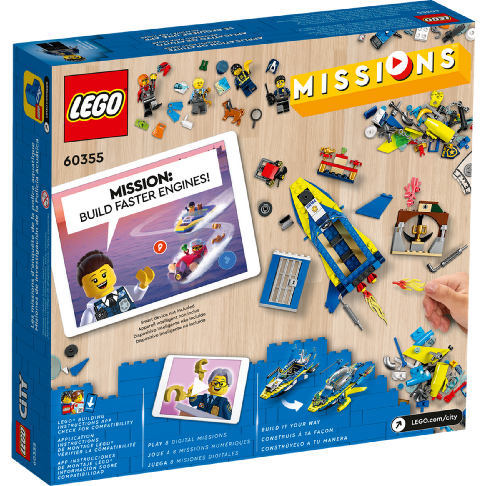 Lego *****Lego 60355 City - Les missions d'enquête de la police aquatique