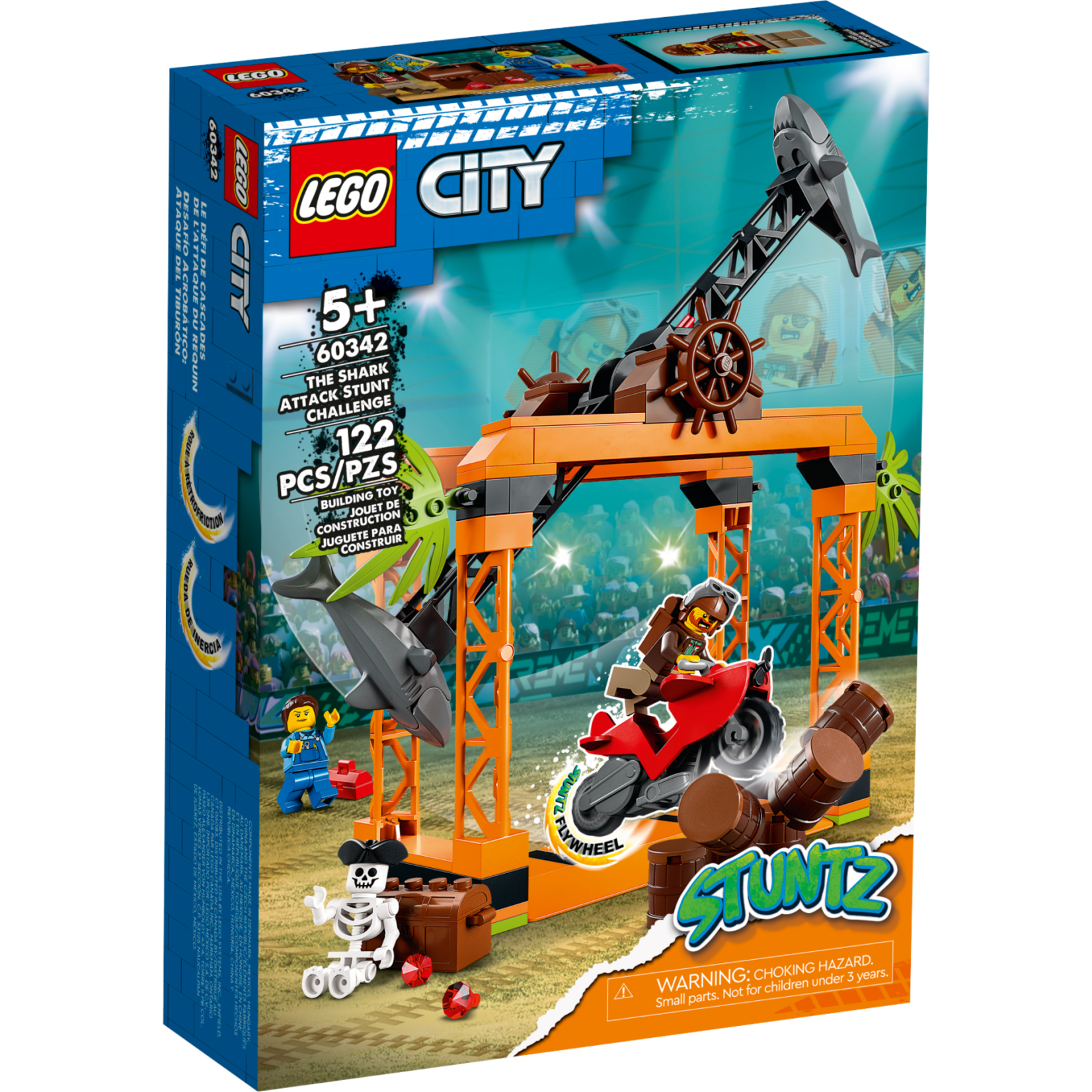 Lego *****Lego 60342 City - Le défi de cascades de l’attaque du requin