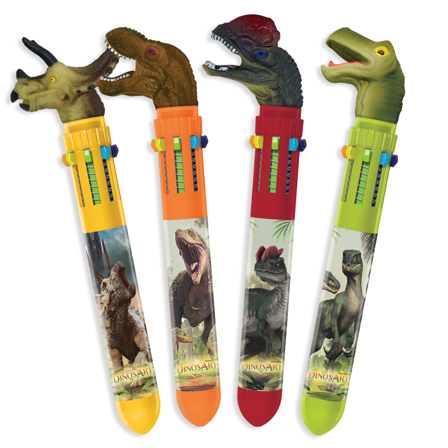 DinosArt DinosArt - Stylo-bille à 10 couleurs