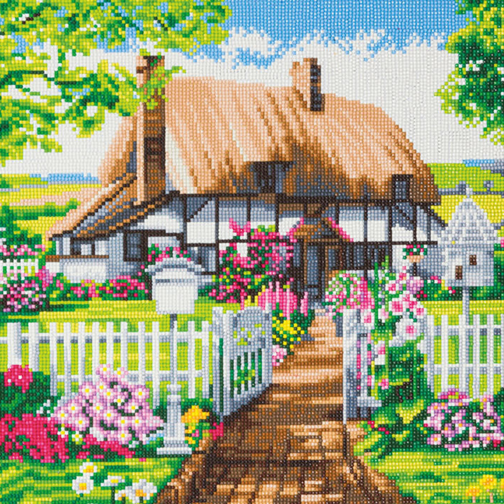 Craft Buddy Craft Buddy - Crystal Art - Rose Cottage (40x 50 cm)