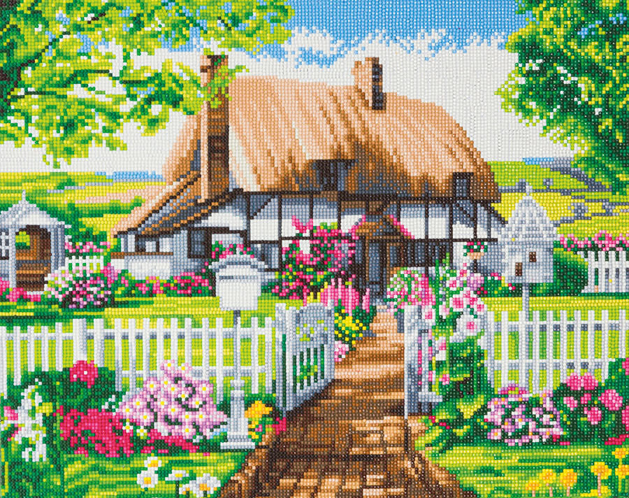Craft Buddy Craft Buddy - Crystal Art - Rose Cottage (40x 50 cm)