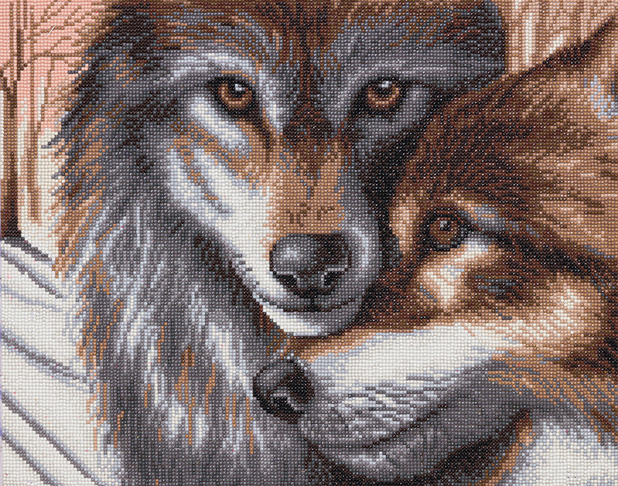 Craft Buddy Craft Buddy - Crystal Art - Wolves:  A Winter's Tale (50 x 40cm)