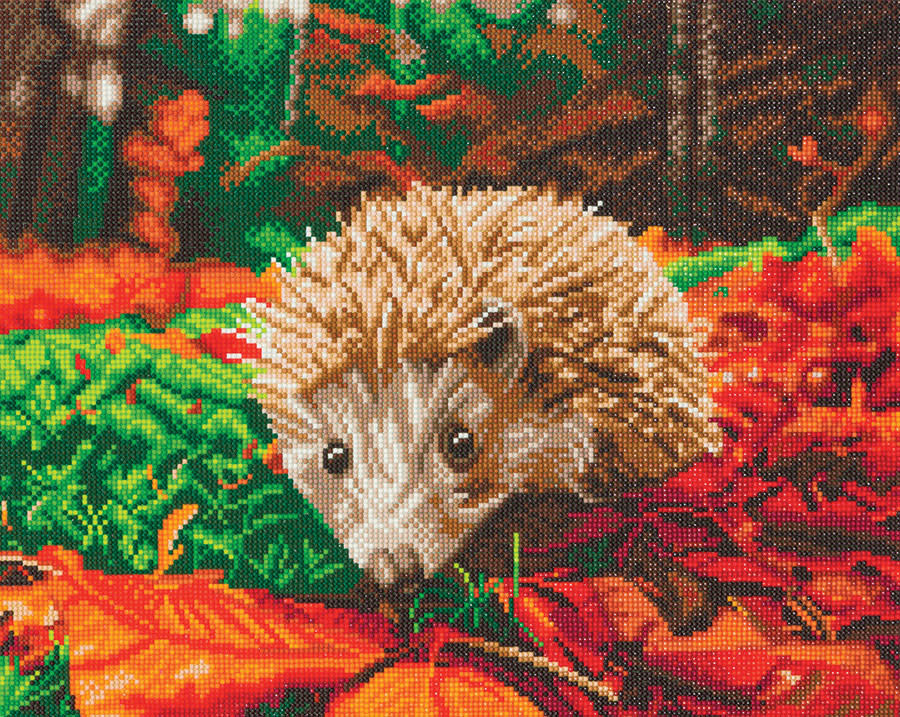 Craft Buddy Craft Buddy - Crystal Art - Forest Hedgehog (40 x 50 cm)