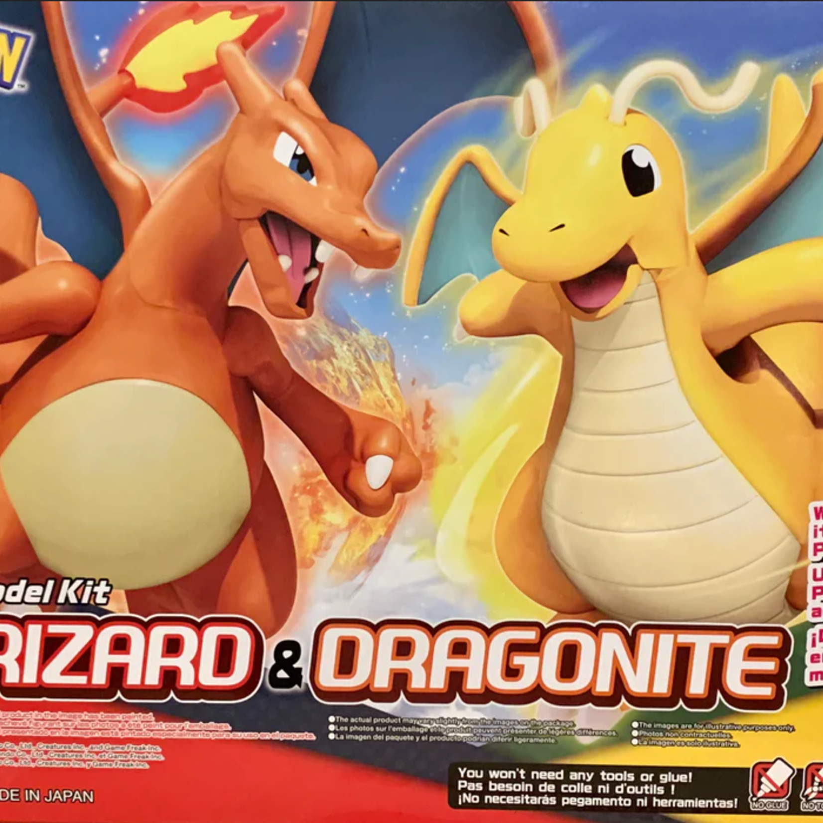 Bandai Bandai - Pokémon Model Kit - Charizard & Dragonite / Dracaufeu & Dracolosse