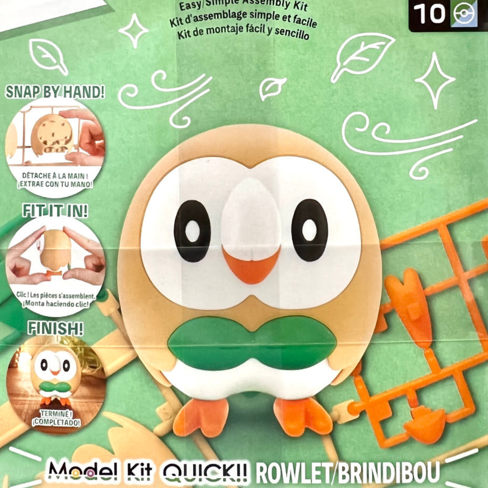 Bandai Bandai - Pokémon Model Kit QUICK!! #10 - Rowlet/Brindibou