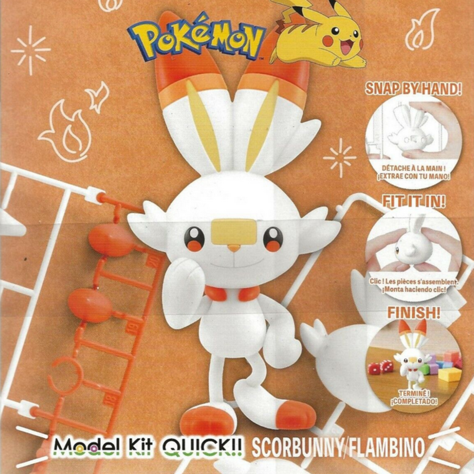 Bandai Bandai - Pokémon Model Kit QUICK!! #05 - Scorbunny/Flambino