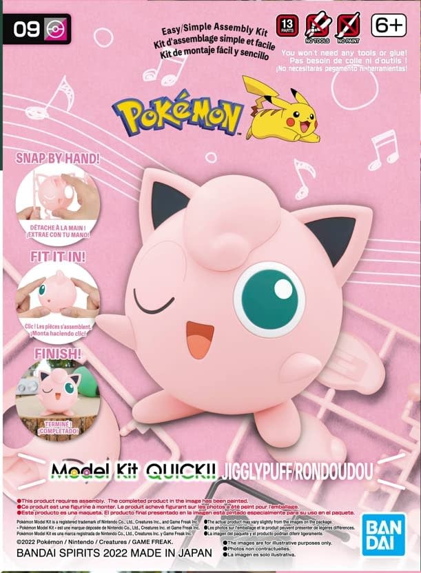 Bandai Bandai - Pokemon Model Kit QUICK!! #09 - Jigglypuff/Rondoudou