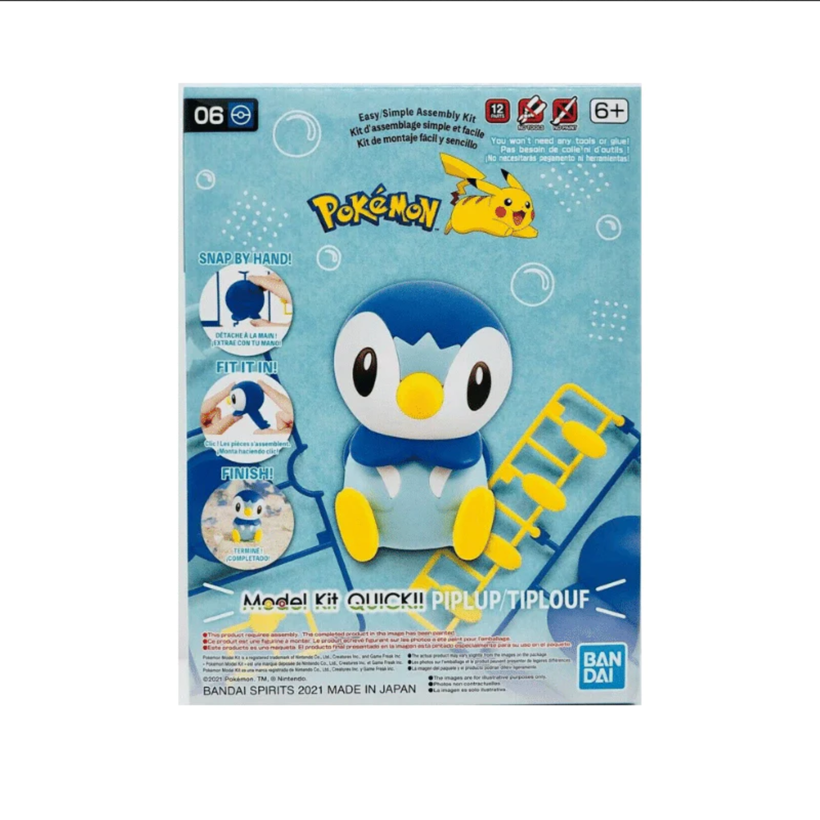 Bandai Bandai - Pokemon Model Kit QUICK!! #06 - Piplup/Tiplouf