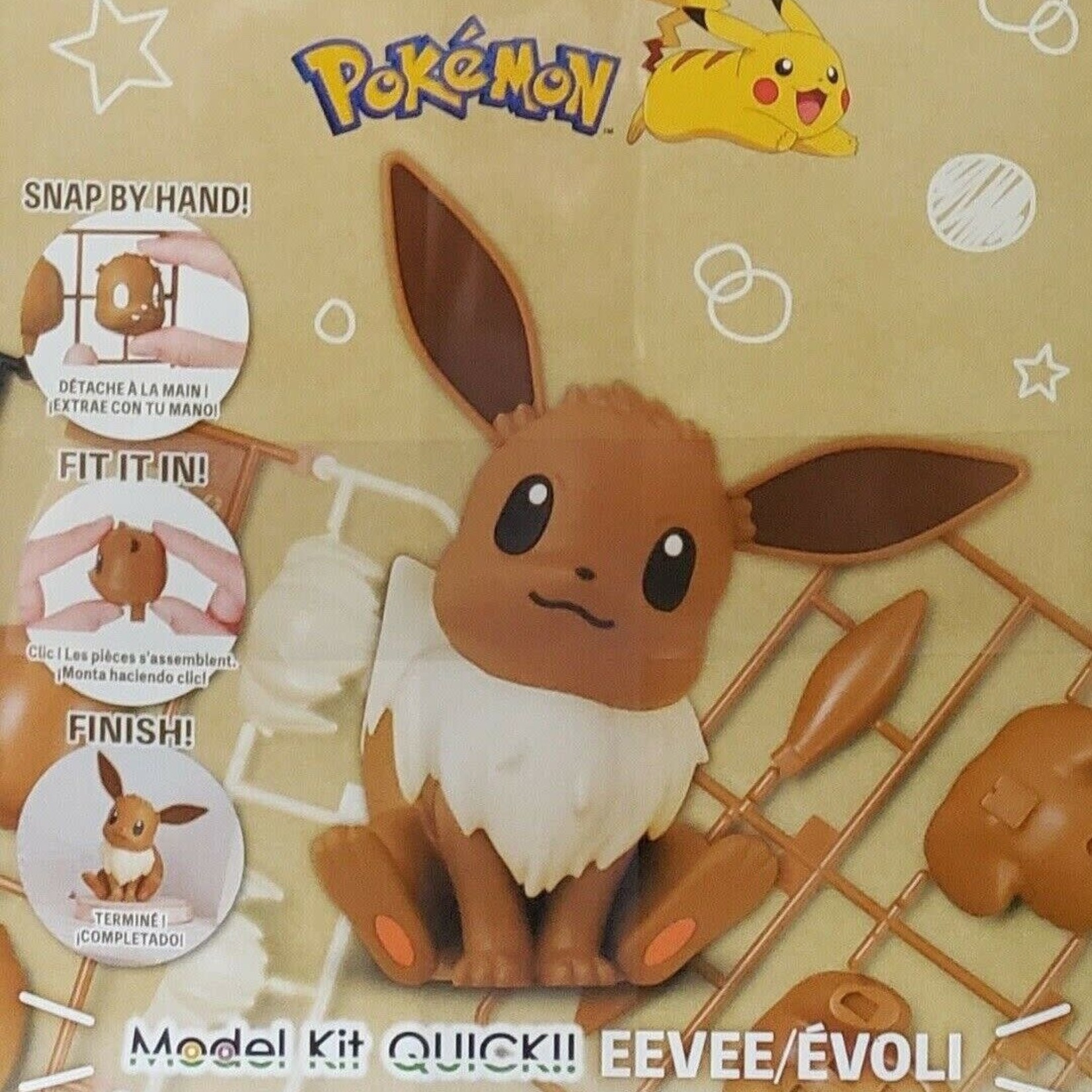 Bandai Bandai - Pokemon Model Kit QUICK!! #04 - Eevee/Évoli