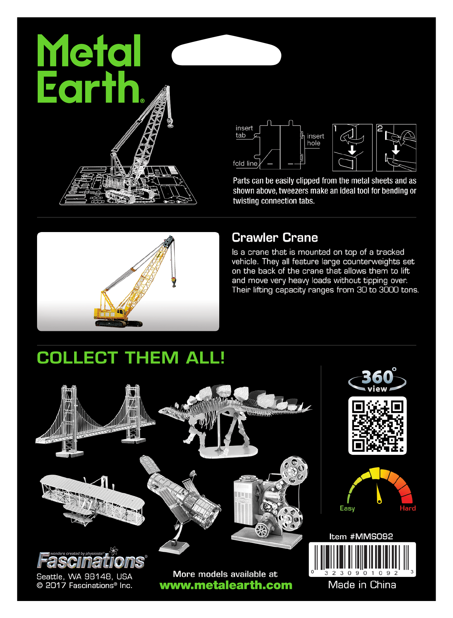 Metal Earth *****Metal Earth - Crawler Crane