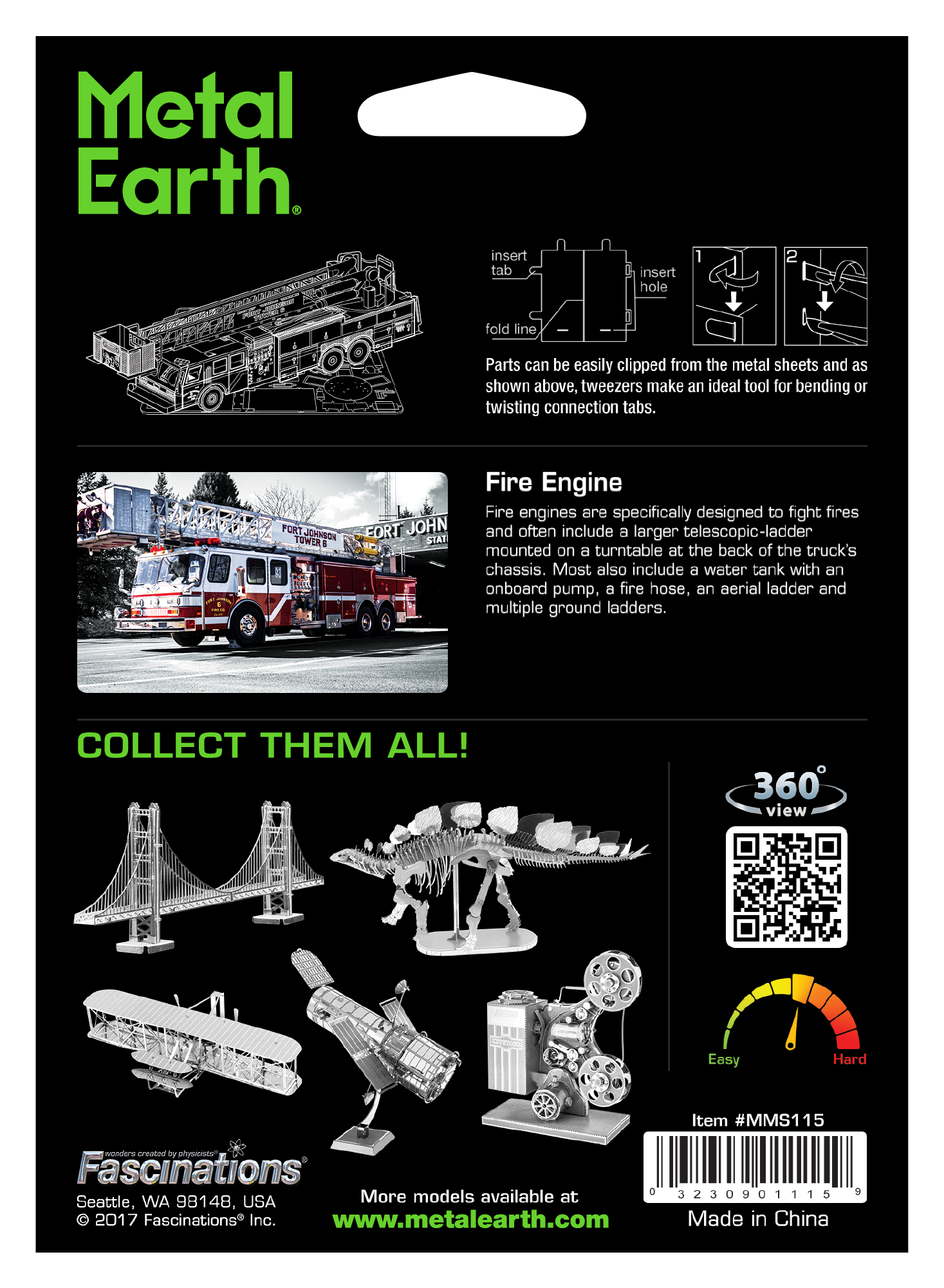 Metal Earth Metal Earth - Fire Engine
