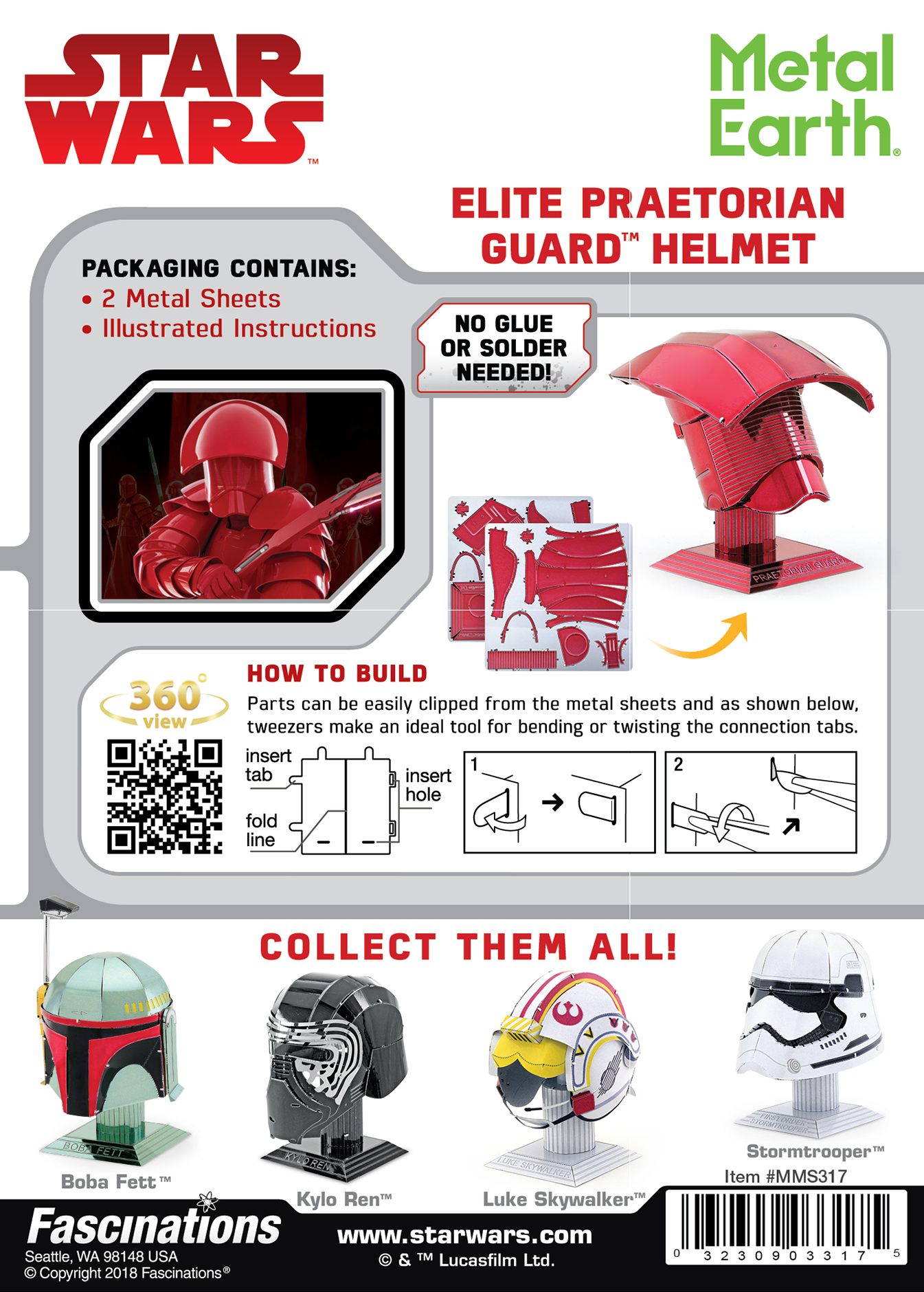 Metal Earth Metal Earth - Star Wars : Elite Praetorian Guard Helmet