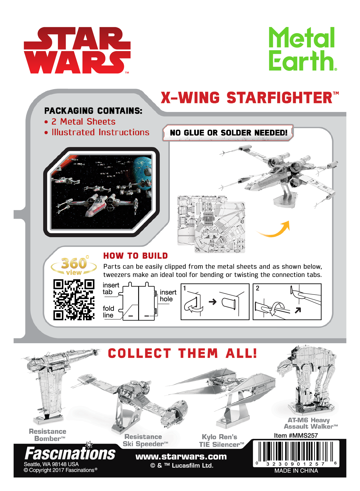 Metal Earth Metal Earth - Star Wars : X-Wing Starfighter