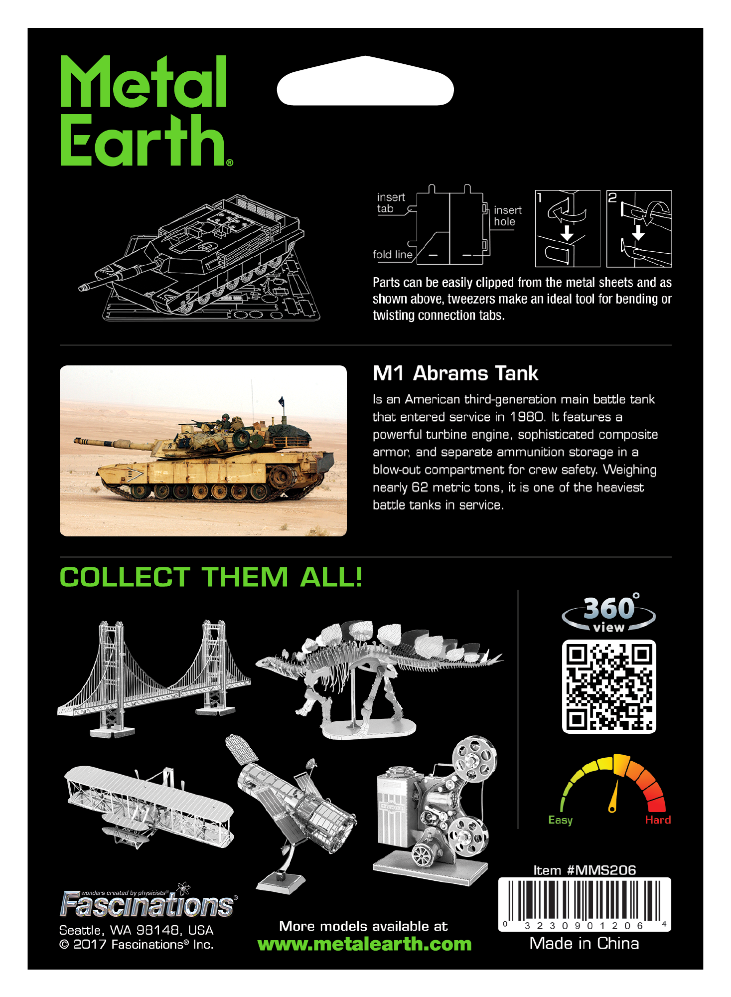 Metal Earth Metal Earth - M1 Abrams Tank