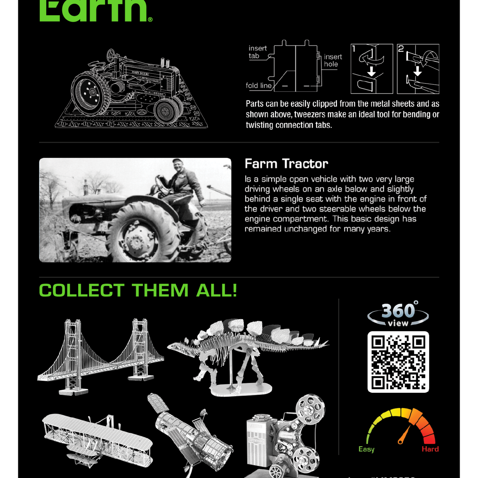Metal Earth Metal Earth - tracteur de ferme