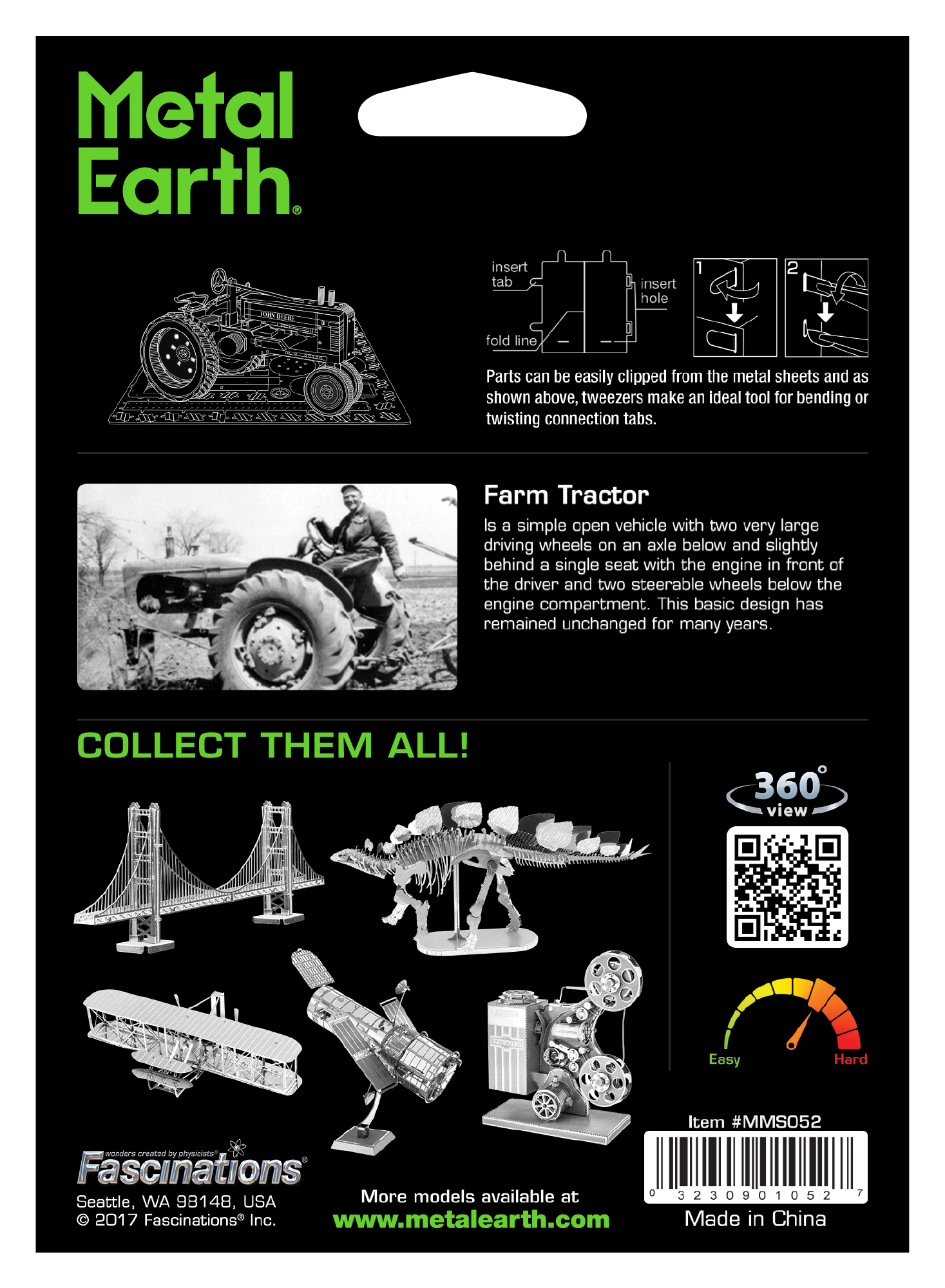 Metal Earth Metal Earth - tracteur de ferme