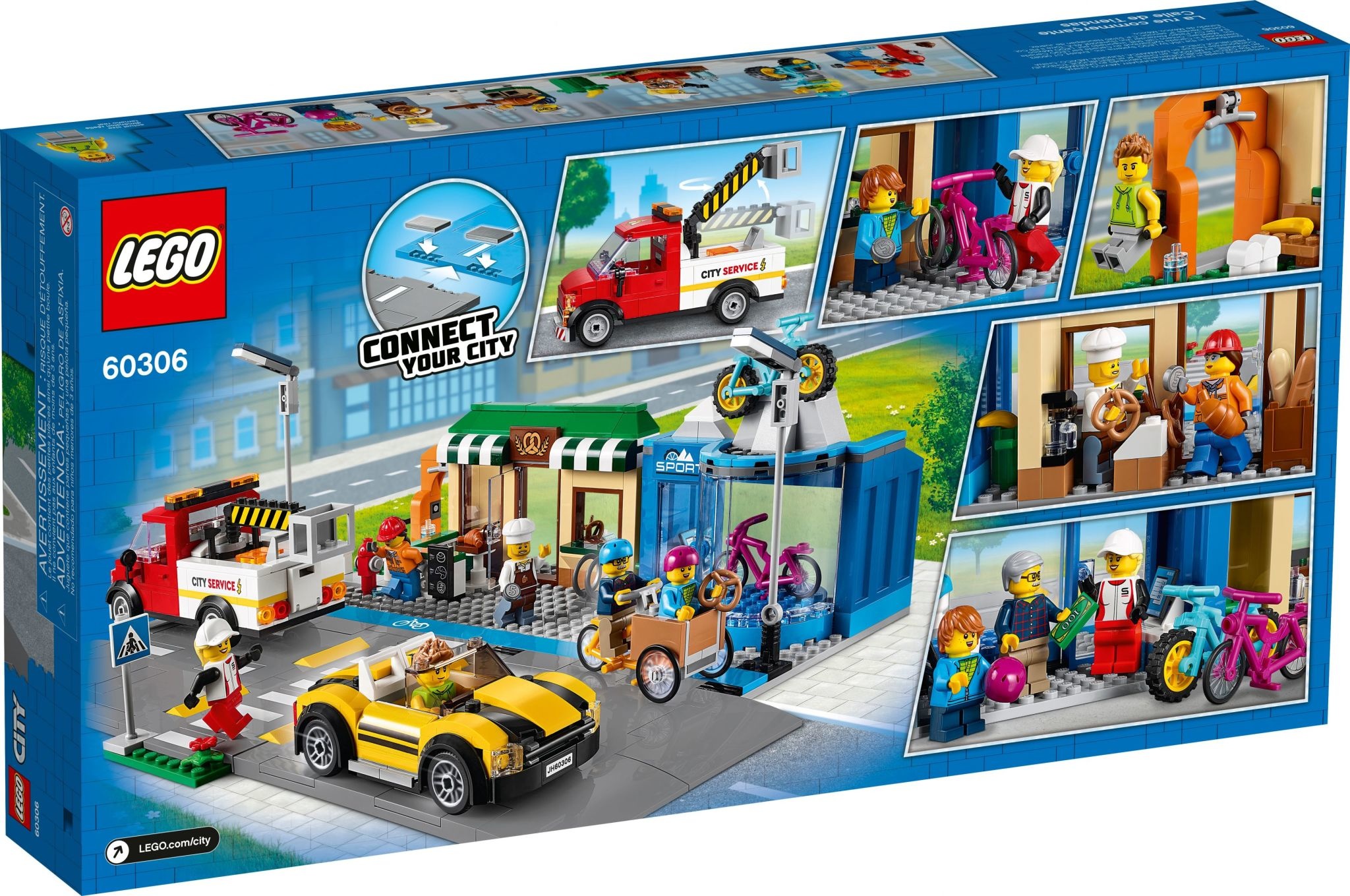 Lego Lego 60306 City - La rue commerçante