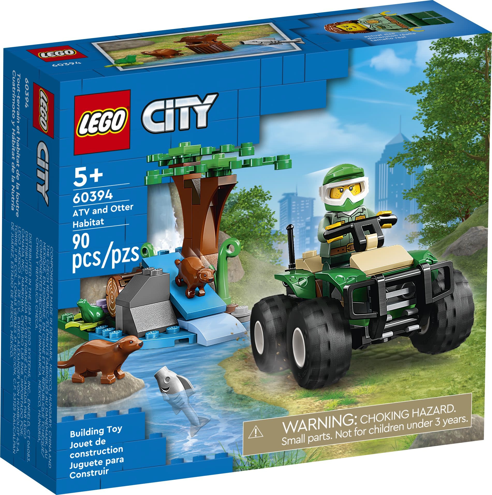 Lego Lego 60394 City - Tout-terrain et habitat de la loutre