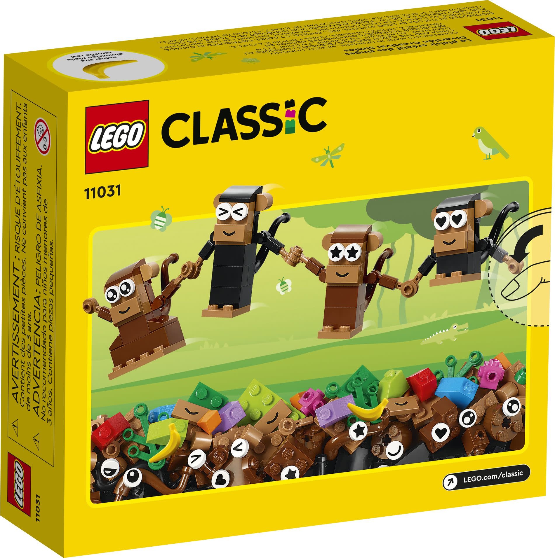 Lego Lego 11031 Classic - Le plaisir créatif des singes