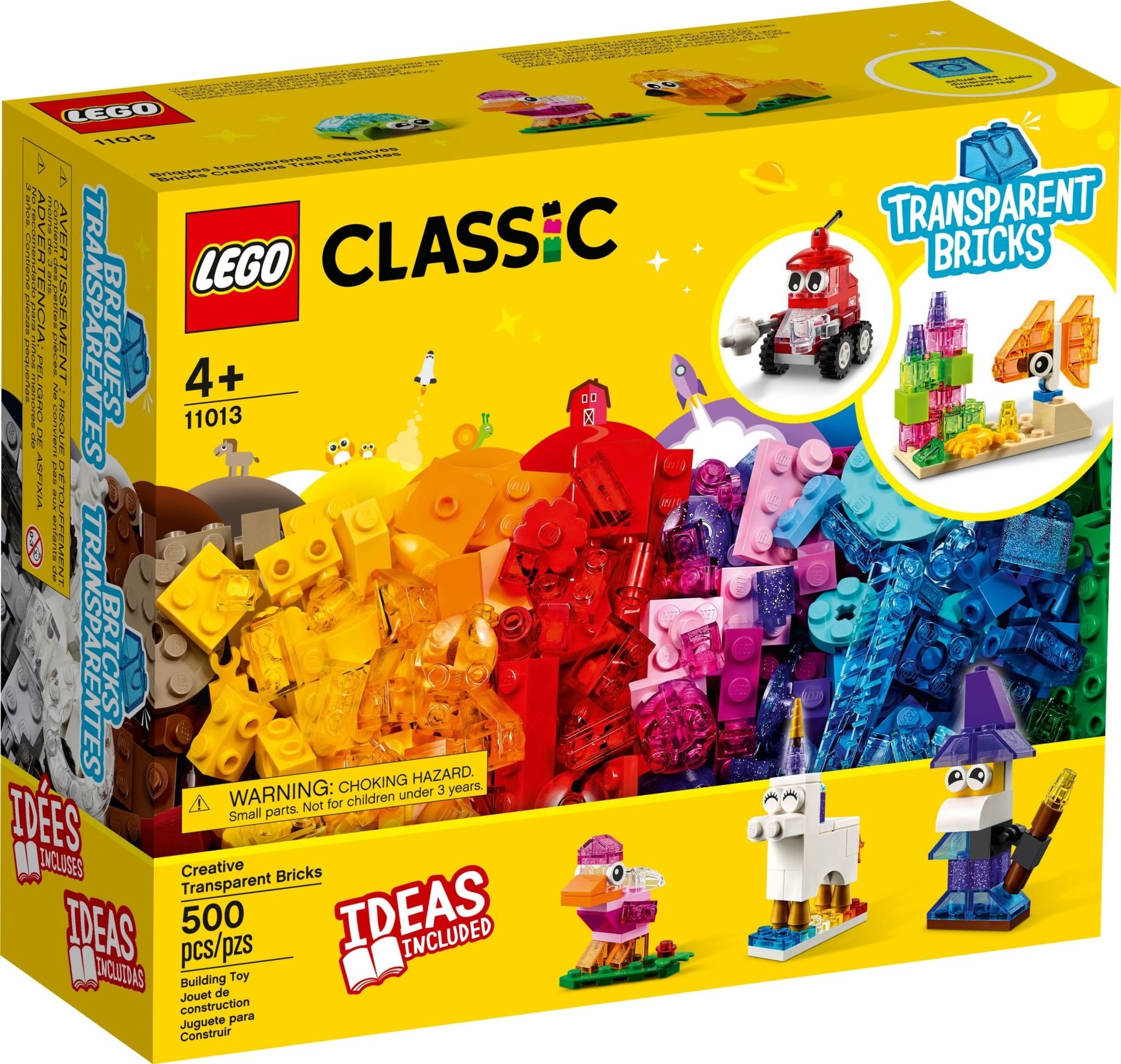 Lego Lego 11013 Classic - Briques transparentes créatives