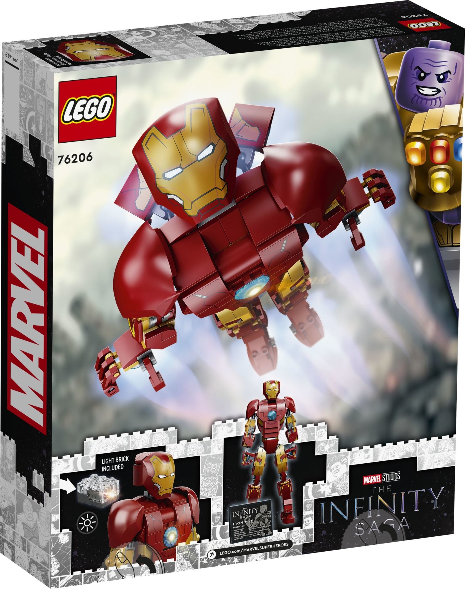 Lego Lego 76206 Marvel - La figurine Iron Man