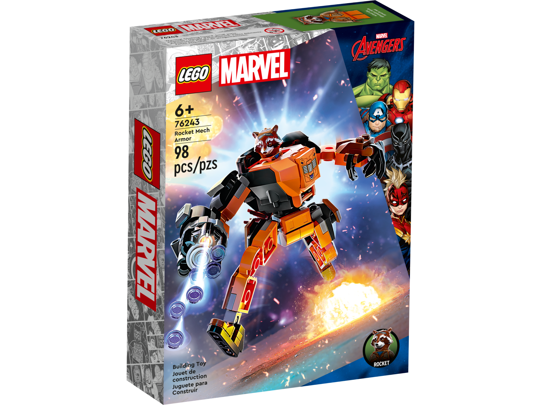 Lego Lego 76243 Marvel - L'armure robot de Rocket