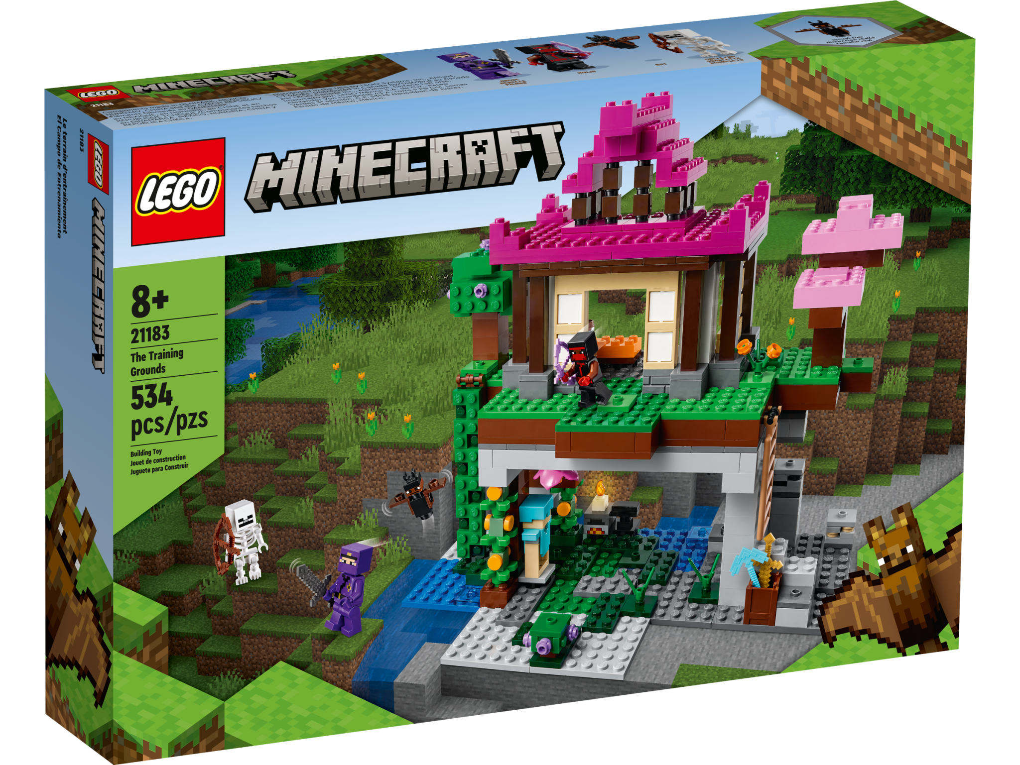 LEGO 21181 Minecraft Le Ranch Lapin, Jouet, avec Figurines Animaux de la  Ferme, Zombie, TNT, Garçons et Filles Des 8 Ans - ADMI