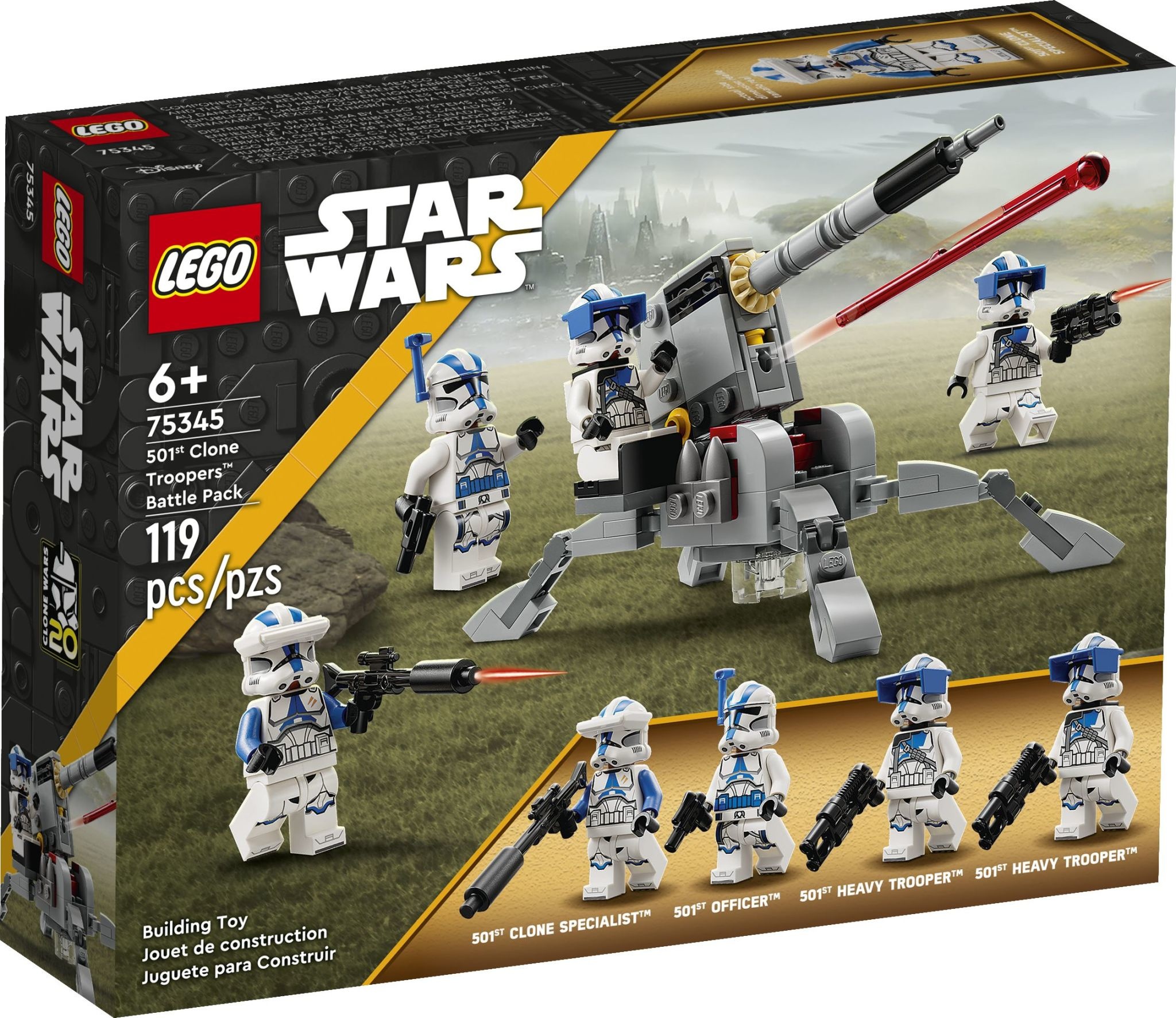 Lego Lego 75345 Star Wars - Ensemble de combat de Clone Troopers de la 501e Légion