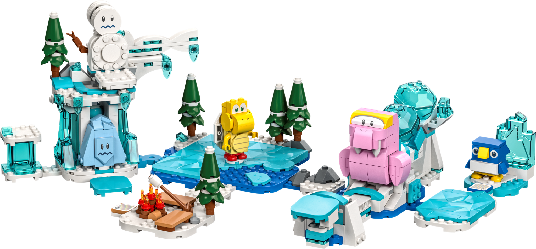 Lego Lego 71417 Super Mario - Ensemble d'extension L’aventure dans la neige de Morsinet