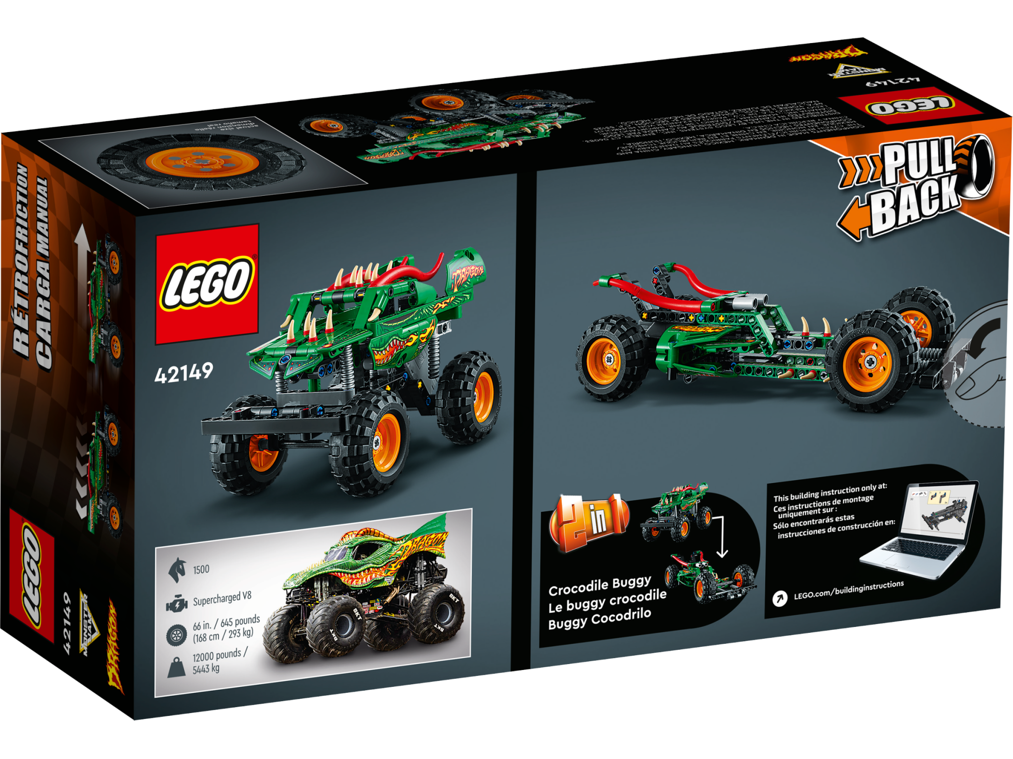 Lego Lego 42149 Technic - Monster Jam Dragon