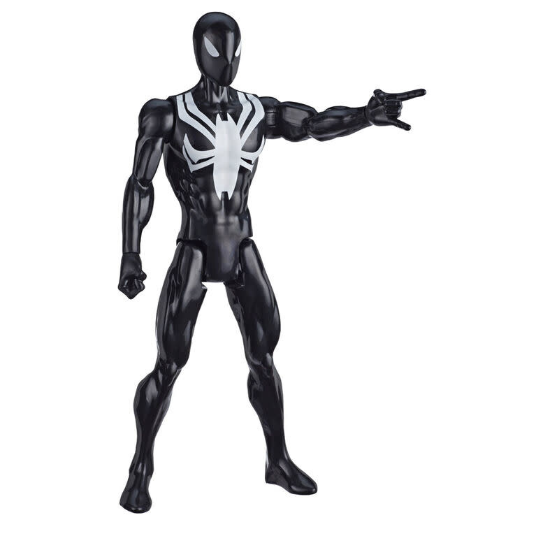 Marvel Spider-Man - Titan Hero Series - Black Suit Spider-Man - Maitre des  Jeux